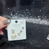 Pendientes de Tachuela de Moda Pendientes de Mariposa Nuevos Versátiles Súper Brillantes Circonita Aguja de Plata S925 Galvanizada Ecológica Ropa de Moda de Invierno