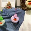 Llavero Creativo de Peluche Pato Feo Muñeco de Dibujos Animados Colgante para Bolso Accesorios Feos Llavero para Llaves de Coche Regalo