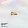 Retenção de cor forte areia do Vietnã dourado fio redondo plano espaçador floco de neve espaçador pulseira colar cordão joias tecidas diy acessórios