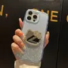 Funda para Teléfono de Diamante de Dibujos Animados Gato Kt Espejo Pegamento con Purpurina Adecuada para Apple 1716Promax Cubierta Protectora Anticaída