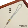 Cordón de Pulsera Tejido a Mano con Decoración Roja y Dorada, No se Desvanece Fácilmente, Adecuado para Artículos Culturales Antiguos y Llaveros