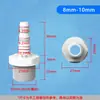 Adaptador de Rosca Externa com Espigão de Plástico Conector de Água com Rosca Externa de 1/2 Polegada para Mangueira de Água Flexível Mangueira de Silicone Conector Direto com Espigão Rosqueado