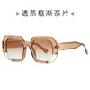 Nuevas Gafas de Sol Elegantes de Marco Grande 5698 Gafas de Sol de Moda Europeas y Americanas para Mujer Tendencia Transfronteriza Gafas sin Graduación Venta al por Mayor