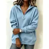 Sudadera con Capucha y Media Cremallera de Rayas Verticales Amazon Transfronteriza 2026, Sudadera Casual de Manga Larga Ajustada