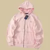 Comercio Transfronterizo Sudadera con Capucha y Cremallera de Punto Grueso Original de Alta Calidad Bordado Rl Pony Cardigan Chaqueta Gruesa Sudadera Unisex