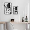 Pegatinas de pared acrílicas con silueta de belleza en la espalda, autoadhesivas, para sala de estar, dormitorio, arte decorativo, gran oferta