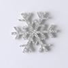 Polvo de oro transfronterizo 4.5cm copo de nieve DIY parche hecho a mano accesorios para el cabello material para pasador accesorios de copo de nieve de polvo de oro