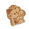Tabla de Cortar de Madera Maciza Linda de Madera de Caucho Tabla de Cortar para Suplementos Alimenticios de Bebé Tabla de Cortar para Cocina Casera Tabla de Cortar para Frutas Tabla de Cortar para Comida de Gato