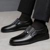 [Coroa] Novos Sapatos Casuais Masculinos de Couro da Moda Tendência Solado Macio Superfície Macia Couro Macio Respirável Sapatos Masculinos de Couro Lote de Exportação
