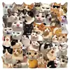Colección Pegatinas transparentes de PET multiestilo, un juego completo de lindas pegatinas decorativas retro artísticas de dibujos animados para DIY, al por mayor