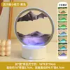 Adorno Creativo de Reloj de Arena con Pintura de Arena Movediza para Sala de Estar, Mueble de TV, Aparador de Vinos, Decoración del Hogar de Lujo Ligero, Regalo para Escritorio de Oficina