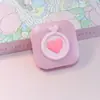 Estuche Lindo para Lentes de Contacto, Caja Compañera de Dibujos Animados de Corazón, Portátil Compacto y Personalizado para Estudiantes, Doble Estuche para Lentes de Contacto con Espejo