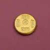 Novo Modelo Cor Dourado Areia Fortuna, Longevidade, Felicidade, Riqueza Moeda de Ouro Imitação Ornamento Antigo para Cerimônias de Inauguração, Chá de Casa Nova, ou como Presente para Afastar Maus Espíritos