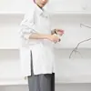 Camisa Feminina Japonesa Nova Outono Petite Solta Moda Versátil Manga Lanterna Cor Sólida Top