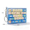 Mini teclado de 27 teclas chaveiro antiestresse desenho animado portátil infantil botão brinquedo pingente antiestresse transfronteiriço pequeno presente atacado
