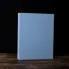 Fichário de argolas capa dura em couro A4 em estoque livro de armazenamento de tecido com 3 furos amostras de cores amostras de tecido em branco