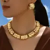 Popular Europeo y Americano Exagerado Diseño de Nicho Conjunto de Pendientes y Collar de Gama Alta para Mujer 2026 Nueva Exportación Joyería