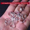 Anel de contas de ouro e prata Anel de contas redondo feito à mão DIY Acessórios de contas Pulseira Anel aberto Anel de contas torcidas