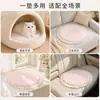 Cama para Gatos Almohadilla Refrigerante de Verano con Borde de Encaje, Fresca pero No Congelante, Alfombrilla Refrigerante Transpirable para Mascotas, Lavable