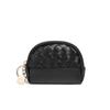 2026 Bolso Nuevo para Mujer Cartera Tejida Hecha a Mano Billetera Sencilla para Monedas Billetera de Piel Sintética Bolso Pequeño con Cremallera para Cosméticos