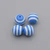 Cuentas sueltas rayadas resina contraste cuentas de arcoíris DIY collar pulsera tejida joyería colgante de coche accesorios de cuentas material