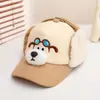 Novo Chapéu de Bola Kuromi 2025 Chapéu Infantil de Desenho Animado Fofo Outono e Inverno Veludo de Cordeiro Quente Chapéu de Aba Atacado
