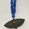 Colgante Digital de Espuma Eva Pegado a Mano Letra Inglesa Colgante Grande de Doble Capa Collar de Abs Pulsera