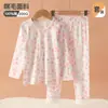 [Venta de Liquidación] Conjunto de Ropa Interior Térmica 100% Algodón para Niños de Otoño e Invierno para Estudiantes de Primaria y Bebés, Camiseta y Pantalones de Otoño e Invierno
