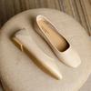 Mocasines planos para mujer 2025 Nuevos Versátiles Mocasines de cuero suave Estilo Hada Gentil Zapatos blancos de abuelita