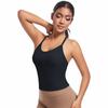 Roupa Íntima Esportiva Europeia e Americana Sexy Amiga da Pele Sem Costura Alça Cruzada nas Costas Bonita Sutiã de Yoga Colete Fitness para Corrida