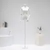 Tienda de ropa maniquí negro blanco accesorios maniquí femenino medio cuerpo maniquí femenino tienda de ropa escaparate maniquí soporte de exhibición cuerpo completo
