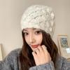 Sombrero de Celebridad de Internet Estilo Coreano para Mujer Invierno Calle Cálido Sombrero de Lana Otoño e Invierno Nuevo Protección para las Orejas Baotou Sombrero de Punto para Mujer