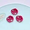 Botões Geométricos Estampados Acessórios para Roupas DIY Decoração de Capa de Celular Coração Maçã Botões Redondos Acessórios Venda por Atacado