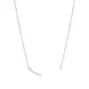 Collar de Corazón de Alta Gama para Mujer, Oro Rosa de 18 Quilates V-Gold, Mismo Estilo que Tiffany, Colgante en Forma de Corazón, Cadena para Clavícula Niche Versátil Nudo