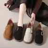 Mocasines Retro para Mujer 2026 Primavera y Otoño Nuevo Estilo Mocasines Slip-On Suela Plana Suave Talla Grande Zapatos Birkenstock