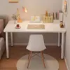 Mesa de computador para casa, mesa branca pequena, mesa de jantar, quarto, maquiagem, quarto de aluguel, mesa de estudante, estilo creme