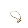 Pulseira de pérolas de água doce Barroco francês all-match design de nicho irregular sentido europeu e americano simples Pulseira de alto sentido
