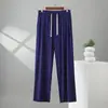 Calças esportivas masculinas plus size, corte slim, calças de pijama de modal para o verão, calças casuais masculinas finas, de corte solto, para usar em casa