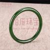 Fábrica atacado imitação Hetian jade jaspe pulseira plana exterior das mulheres espinafre mongol verde fino redondo pulseira de beleza pulseira de jade