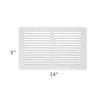 Venta al por mayor del fabricante Rejilla metálica para ventilación de retorno de aire acondicionado Rejilla de lamas de hierro Ventilación de retorno Ventilación de pared transfronteriza Comercio exterior