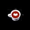 Fornecimento Transfronteiriço de Copo de Café Simulação de Resina para Latte Art, Brinquedos Alimentares, Acessórios de Resina Miniatura DIY para Casa de Bonecas Educativa Infantil