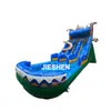 Escorregador Aquático Inflável Infantil, Formato de Desenho Animado Guepardo, Instalação de Brincadeiras Aquáticas ao Ar Livre com Piscina