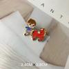 Broche de oso de té con leche Insignia linda japonesa Insignia de bebida personalizada Insignia de animal de dibujos animados Accesorios para mochila de hombre y mujer