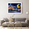 Pintura Diamante DIY Transfronteiriça Amazon Cena Noturna Céu Estrelado Pintura Mosaico Diamante Completo Decoração de Quarto Pintura a Óleo Pintura Pendurada Fábrica