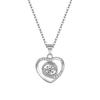 Collar S925 Plata Esterlina Corazón Dulce Cool Sexy Femenino Diseño Nicho Colgante Joyería Oro Rosa Amazon