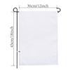 Bandera de jardín en blanco de Amazon transfronteriza 30x 45cm poliéster blanco puro transferencia de calor DIY para mapear bandera de jardín personalizada