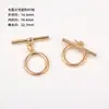 Pulseira Colar de Ouro 14K Preenchido Cor Duradoura Fecho Tipo Ot Contas Vários Fechos de Ponta Materiais para Acessórios de Joias Artesanais DIY