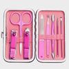 Cortaúñas de acero inoxidable al por mayor de fábrica, apto para manicura, pedicura, cuchillo, herramientas de belleza, juego de 15 piezas