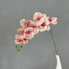 Nueva decoración del hogar de orquídea mariposa 3D9, adornos para sala de estar, decoraciones de flores artificiales, adecuado para bodas, hoteles y escenarios
