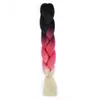 Trenzas Coloridas de Fibra Sintética Africana, Pelucas Degradadas, Cabello Trenzado, Extensiones de Rastas